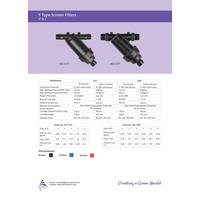 فلتر شبكي 1بوصه شكلY