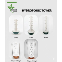 برج زراعة مائية تسعة طبقات للاستخدام الخارجي