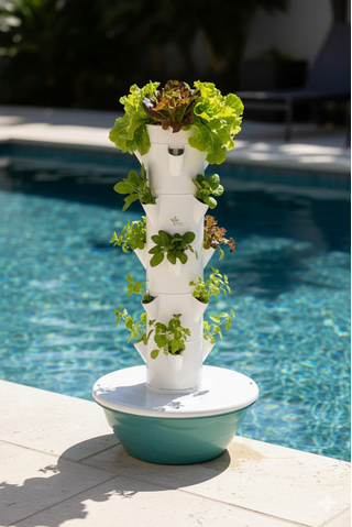 برج زراعة مائية بخمس طبقات للاستخدام الخارجي