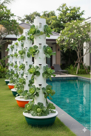 برج زراعة مائية بخمس طبقات للاستخدام الخارجي